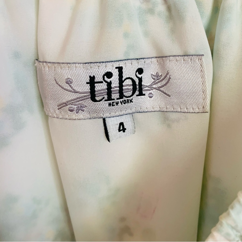 Vintage Tibi Floral Silk Blouse Cottagecore - Picture 4 of 5